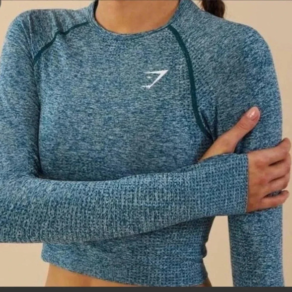 Gymshark Seamless Long Sleeve Crop Top - Picture 1 of 12